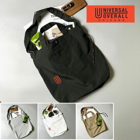 ［10％OFFクーポン配布中］ UNIVERSAL　OVERALL（ユニバーサルオーバーオール）Wrinkle nylon 2WAY shoulder【宅配便対象】ショルダー ナイロンバッグ 軽量 大容量 斜め掛け シンプル 2WAY トートバッグ マザーズバッグ