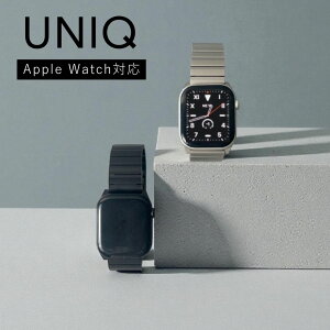 �m5��OFF�N�[�|���z�z���n UNIQ�i���j�[�N�jSTROVA MAG Apple Watch �A�b�v���E�H�b�`�o���h �x���g 49mm 46mm 45mm 44mm �X�e�����X �����y���[���֑ΏہzSeries 11 10 9 8 7 SE3 SE2 SE �Ή� �X�}�[�g�E�H�b�` �r