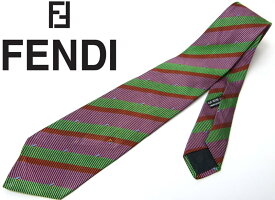FENDI / フェンディ レジメンタルストライプ ネクタイ【中古】