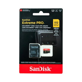 SanDisk 512GB Extreme PRO アダプター付 マイクロSDカード SDXC micoroSD サンディスク　海外パッケージ品