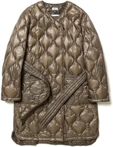 NANGA(�i���K) ONION QUILT NO COLLAR DOWN HALF COAT(WOMEN)�yEC�z