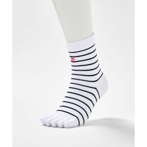 Munsingwear(マンシングウェア) 5本指ソックス MGBXJB07 Col.WH00 ホワイト サイズ 25-27cm(EC)