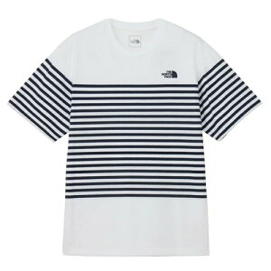 THE NORTH FACE(�U�E�m�[�X�E�t�F�C�X) S/S PANEL BORDER T NT32406 Col.W2:�z���C�g2