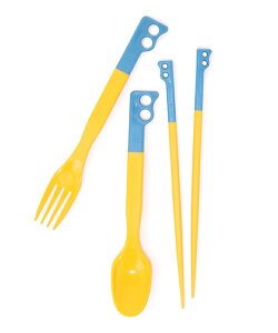 CHUMS(�`�����X) Camper Cutlery Set�@�@CH62-1734-A081 Col.Blue/Yellow-A081 Size:F