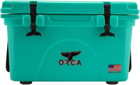 ORCA(オルカ) ORCA Coolers 26 Quart Col.ブルーグリーン Size:外側：高さ約37×幅約59×奥行約44　内側：高さ約22×幅約41×奥行き約28　重量：25lbs（約11Kg）＊店頭展示品のため多少のスリキズ等がある場合がございます。