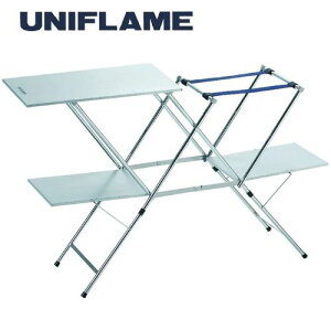 UNIFLAME(���j�t���[��) �L�b�`���X�^���h 2 611784 Size:�g�p���T�C�Y�F108×37×77.5�i�����jcm�@���[���T�C�Y�F58×37×9.5�i�����jcm�@�d�ʁF��5.9kg