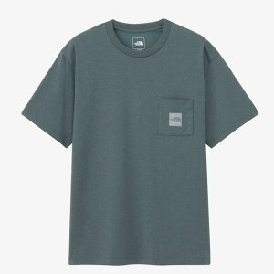 THE NORTH FACE(�U�E�m�[�X�E�t�F�C�X) S/S Square Logo Pocket Tee �V���[�g�X���[�u�X�N�G�A���S�|�P�b�g�e�B�[�i�����Y�j NT82541 Col.SL �X���[�g�O���[ 26�N�t�ă��f��