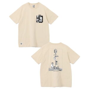 CHUMS(�`�����X) CHUMS Embroidery T-Shirt CH01-2739 Col.G109 Greige x Gray 26�N�t�ă��f��