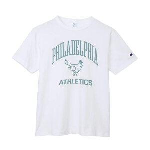 champion(�`�����s�I��) SHORT SLEEVE T-SHIRT C3-D346 (�����Y) Col.012 WHITE×BLUE 26�N�t�ă��f��