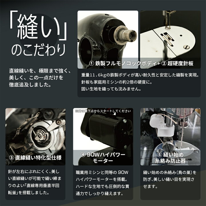 楽天市場】TOKYO OTOKO ミシン OM-01 電動ミシン アックスヤマザキ 