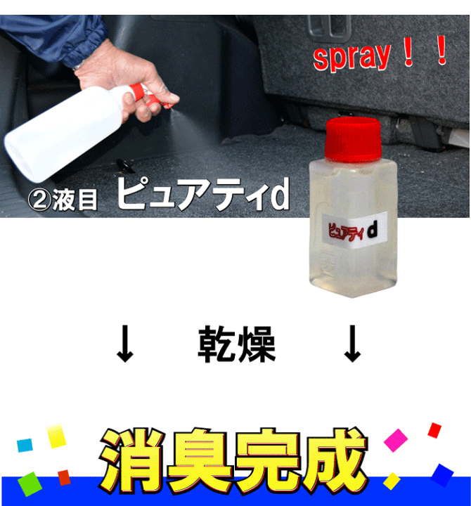 楽天市場 灯油の臭い専用消臭剤 こぼしたらこれ ピュアティ2ダッシュ トライアルセット 灯油 消臭剤 灯油こぼし 灯油 消臭 消臭剤 灯油 灯油の におい 灯油 臭い消し 強力消臭剤 臭い取り 灯油 灯油 消臭スプレー 灯油 カークリーニング用品のアクス