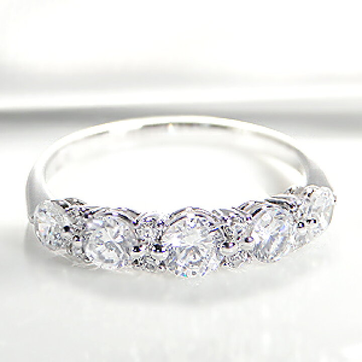 楽天市場】Pt900 グラデーション ダイヤモンド リング【1.0ct 