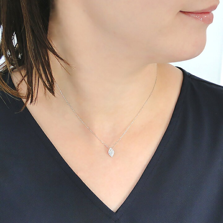 楽天市場】Pt900【0.25ct】ひし形 ダイヤモンド ネックレス【送料無料