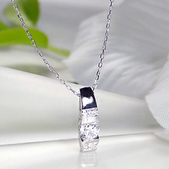 楽天市場】Pt900 ダイヤモンド ネックレス 【0.37ct】プラチナ 