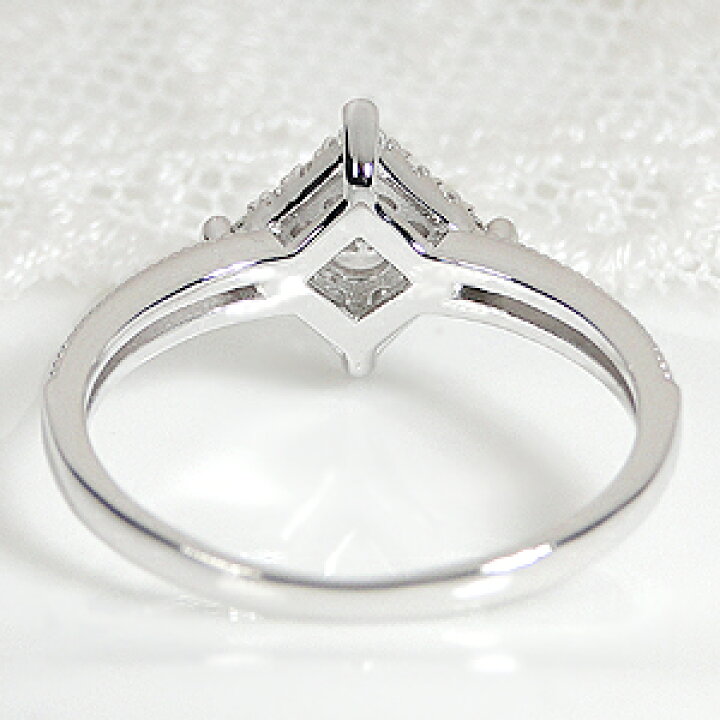 楽天市場】Pt900【0.25ct】ひし形モチーフ ダイヤモンド リング指輪  