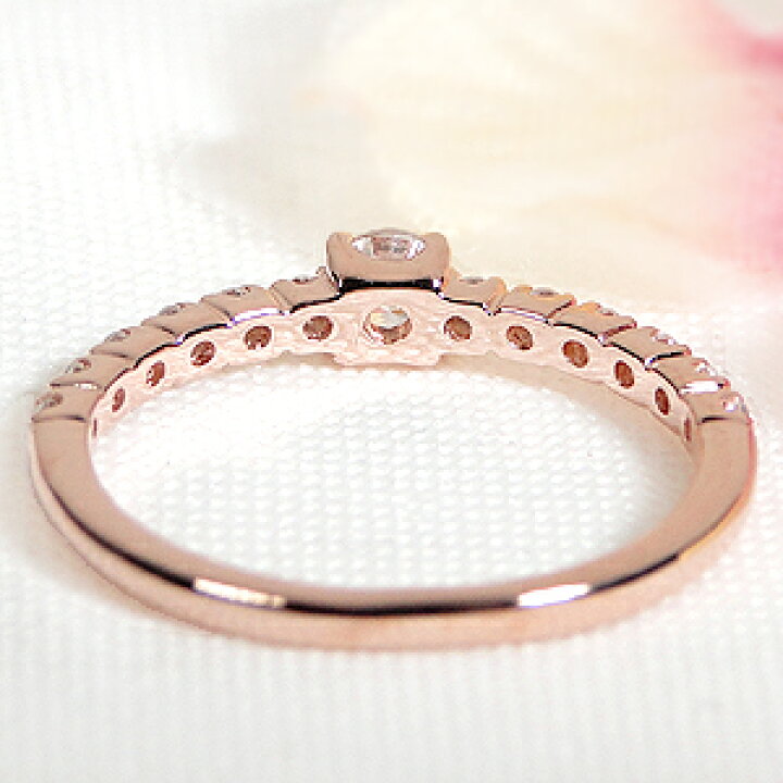 楽天市場】K10YG/PG/WG ダイヤモンド リング【0.23ct】ファッション  