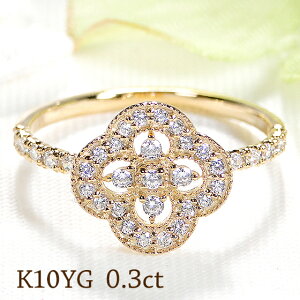 K10YG/PG/WGy0.30ctzN[o[ _Ch Ow 10 10k _C O _CA lt lt̃N[o[ t[  ~ł S[h NVJ AeB[N 0.30Jbg _C