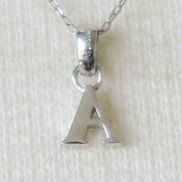 楽天市場】Pt900 0.02ct ダイヤモンド イニシャル A ネックレス 