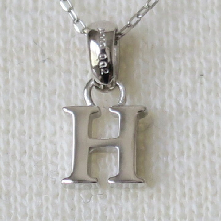 楽天市場】K18YG/PG/WG 0.02ct ダイヤモンド イニシャル H ネックレス 