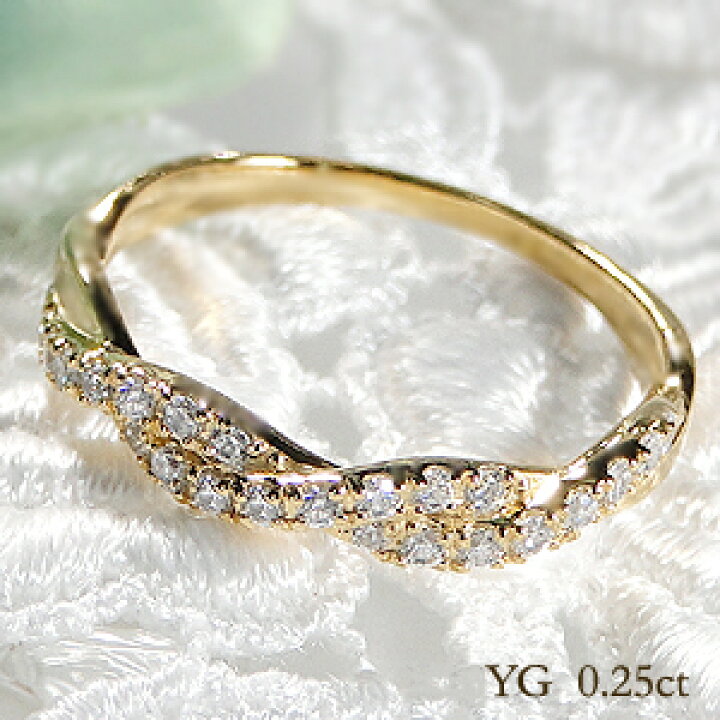 楽天市場】K18PG/YG/WG ダイヤモンド リング【0.25ct】ダイヤ リング  