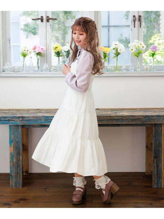 楽天市場】ティアードロングOP axes femme POETIQUE アクシーズファム  