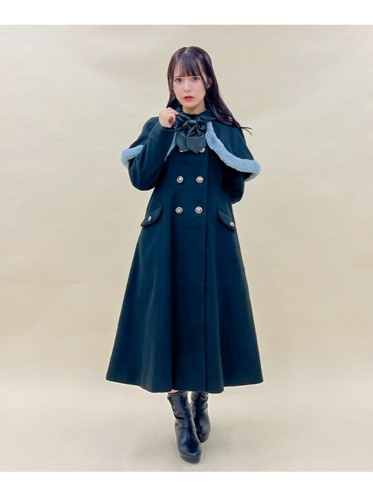 楽天市場】【SALE／60%OFF】ファーデザインケープ付コート axes femme 