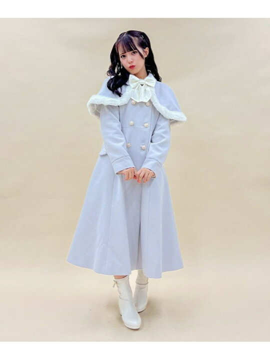 楽天市場】【SALE／60%OFF】ファーデザインケープ付コート axes femme 