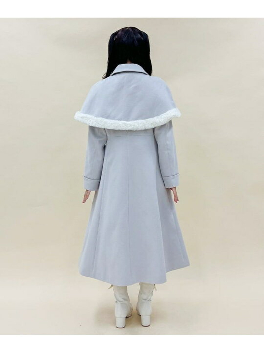 楽天市場】【SALE／60%OFF】ファーデザインケープ付コート axes femme 