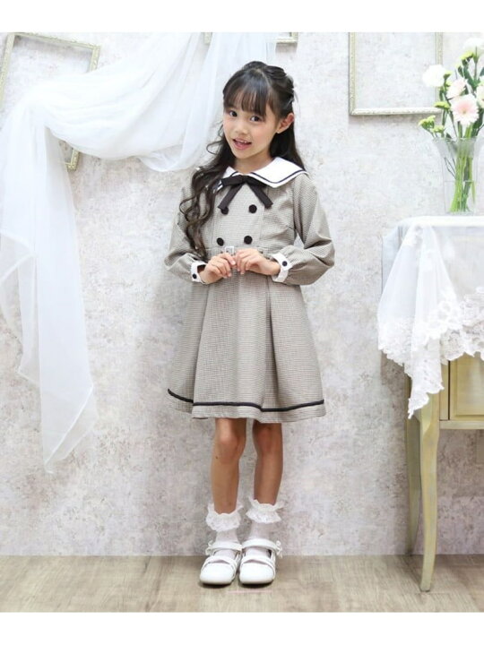 楽天市場】【SALE／50%OFF】襟付きWボタンワンピース axes femme kids 