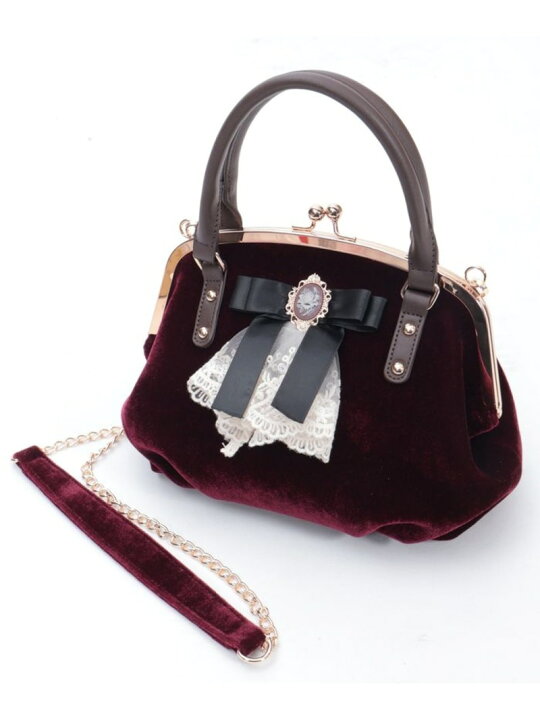 楽天市場】【SALE／50%OFF】カメオ付リボンベロアバッグ axes femme 