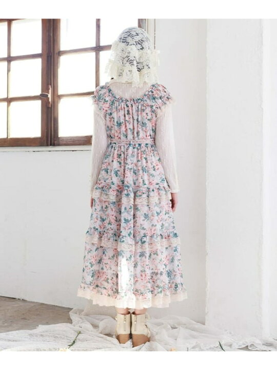 楽天市場】【SALE／44%OFF】ブルーミングローズ柄OP axes femme 
