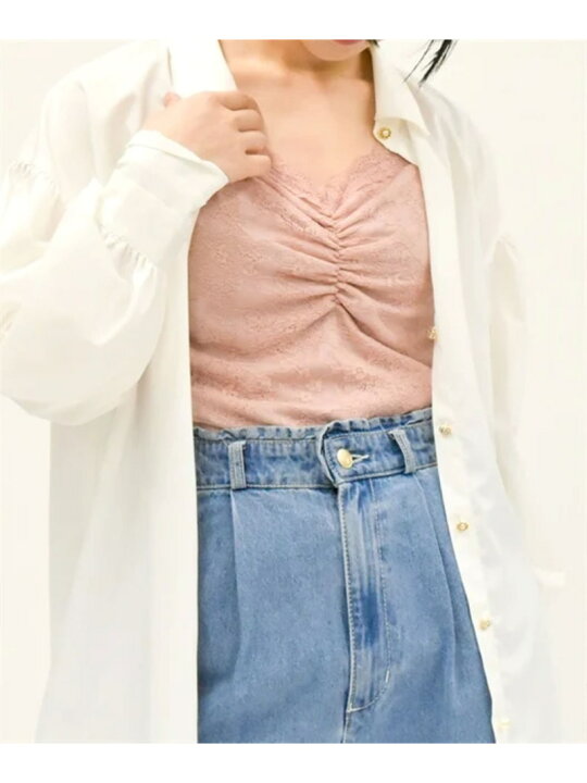 楽天市場】【SALE／20%OFF】ギャザー総レースタンク axes femme 