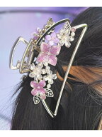 紫陽花バンスクリップ axes femme アクシーズファム ファッション雑貨 チャーム・キーチェーン シルバー …