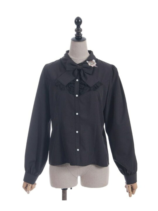 楽天市場】【SALE／50%OFF】キャットブローチ付ブラウス axes femme 