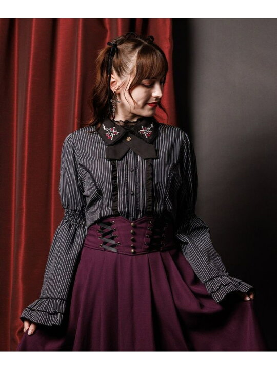 楽天市場】【SALE／45%OFF】クロスローズ刺繍ブラウス axes femme 