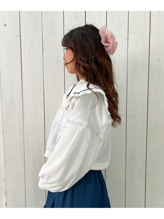 楽天市場】【SALE／50%OFF】セーラー襟ショートブルゾン axes femme 