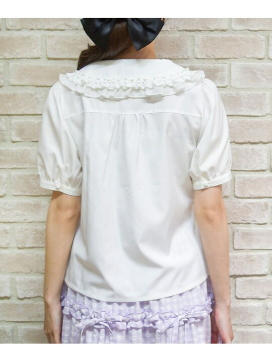 楽天市場】【SALE／63%OFF】リボンフリル半袖ブラウス axes femme 