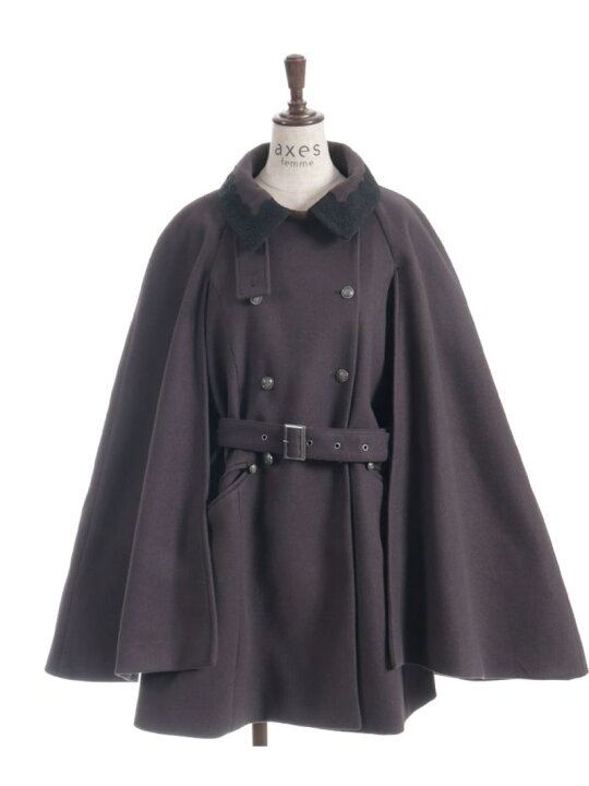 楽天市場】【SALE／50%OFF】ダブルボタンケープコート axes femme 