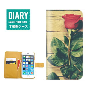 iPhone 13 ケース 手帳型 iPhone13 送料無料 Rose Photo ローズ フォト デザイン フラワー Flower 花柄 オシャレ カワイイ ガーリー Girly
