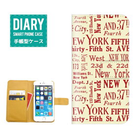 Galaxy Feel 手帳型ケース (ML) 送料無料 アルファベット ニューヨーク デザイン alphabet NEW YOK 英語 オシャレ シンプル カラー ホワイト ブルー ネイビー ピンク ブラック レッド グリーン オレンジ ベージュ