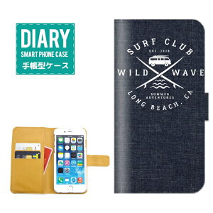 iPhone8 �P�[�X �蒠�^ �������� SURF �f�U�C�� �f�j�� �v�����g ���C�� �T�[�t�@�[ �g�����h �n���C�A�� ALOHA �A���n