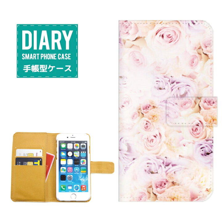 楽天市場】iPhone 12 ケース 手帳型 iPhone12 送料無料 Rose ローズ 