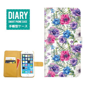 iPhone5c�P�[�X �蒠�^ �������� �t�����[ �f�U�C�� Flower �{�^�j�J�� �{�^�j�J���� �ԕ� �� �I�V����