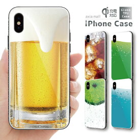 ガラスケース iPhone15 iPhone14 Pro Max iPhone13 mini Pro ケース 12 11 iPhone SE SE2 SE3 ケース スマホケース ガラス 強化ガラス 背面ガラス 耐衝撃 おしゃれ 海外 トレンド ビール コーラ メロンソーダ サイダー 飲み物 ドリンク