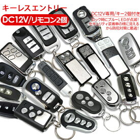 キーレスエントリーキット アンサーバック機能/ダミーセキュリティ LED付き 12V キーレスエントリー 【201909SS50】