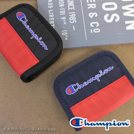 チャンピオン Champion ストラップ付きマジックテープ開閉二つ折り財布 2つ折り財布 ボイス 63483【メール便配送商品】キッズ 幼児 小学生 子供 フェス ライブ 野外コンサート 旅行 海外 お祝い プレゼント 誕生日 男の子 女の子