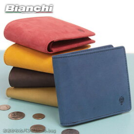 ビアンキ Bianchi ヌバック革 二つ折り財布 サイフ brina(ブリーナ）BIE1002