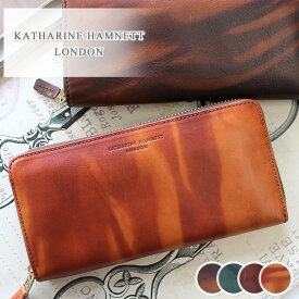 長財布 財布 490-59204 キャサリンハムネット KATHARINE HAMNETT LONDON ラウンドファスナーFLUID フルード