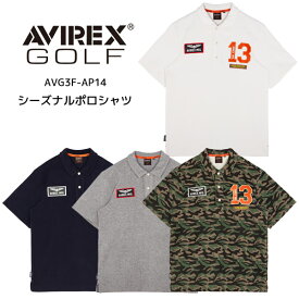 【SALE】【23秋冬】AVIREX GOLF（アビレックス ゴルフ）AVG3F-AP14 メンズ シーズナルポロシャツ【12807】