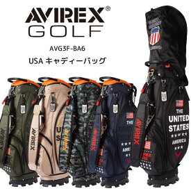 【SALE】【23秋冬】AVIREX GOLF（アビレックス ゴルフ）AVG3F-BA6 USAキャディバッグ（セルフスタンド付き）【12809】